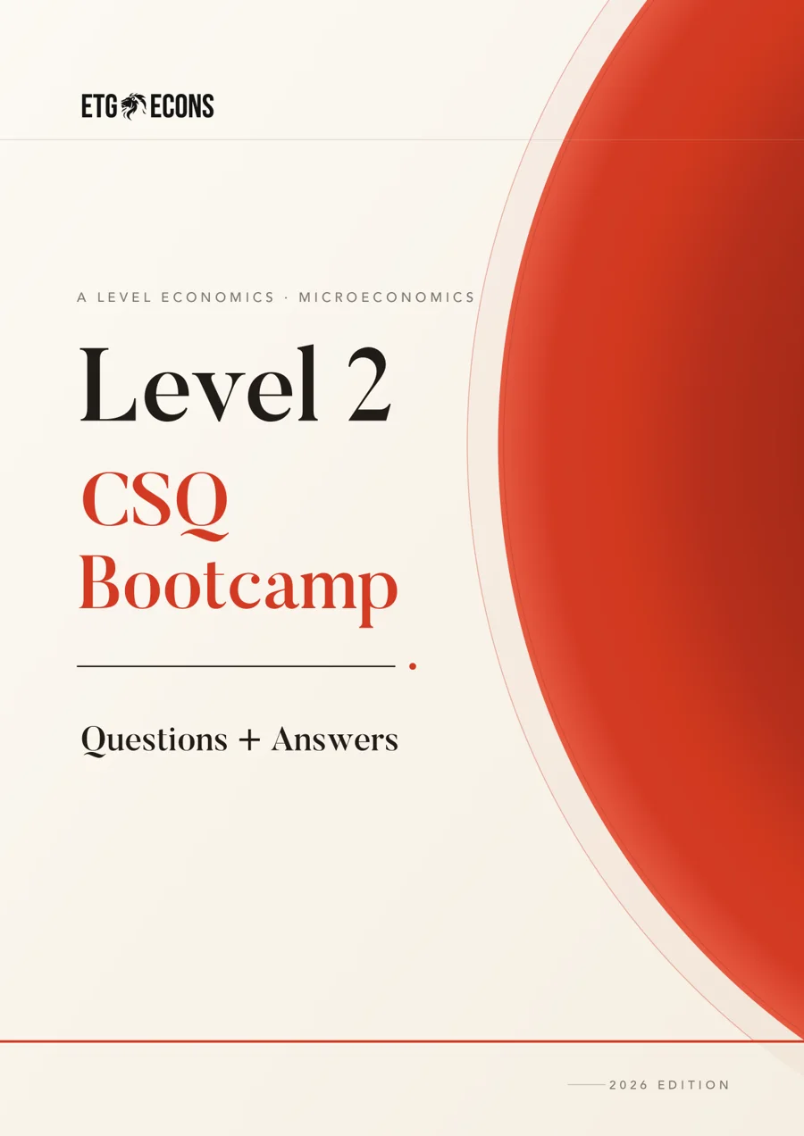 Level 2 CSQ Bootcamp Microeconomics booklet, 2026 edition